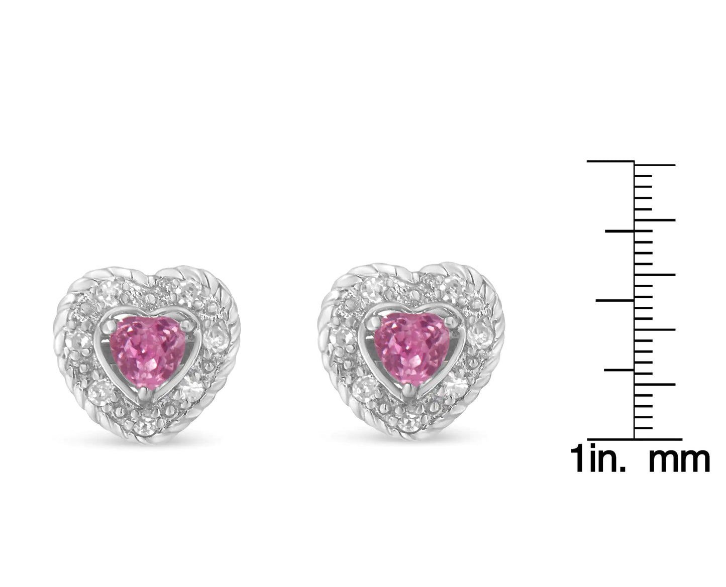 Heart Halo Studs