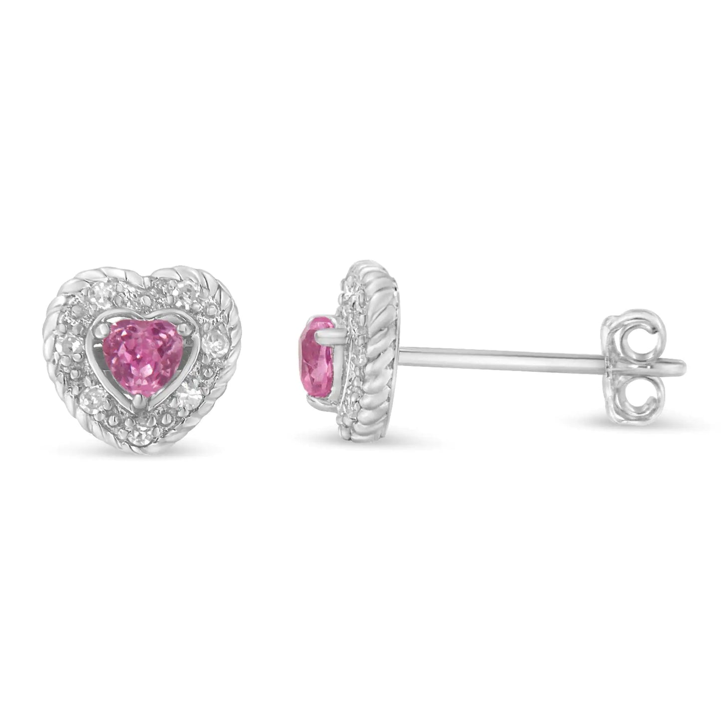 Heart Halo Studs