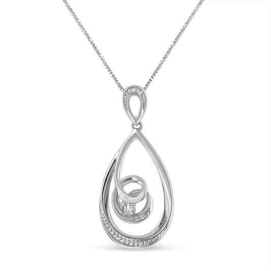 Tear Drop Swirl Pendant