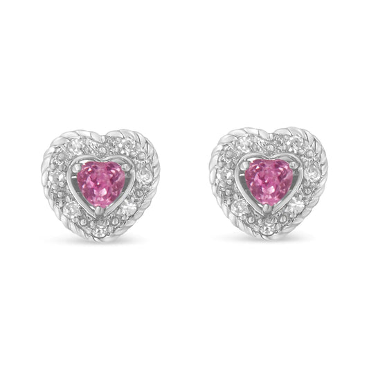 Heart Halo Studs