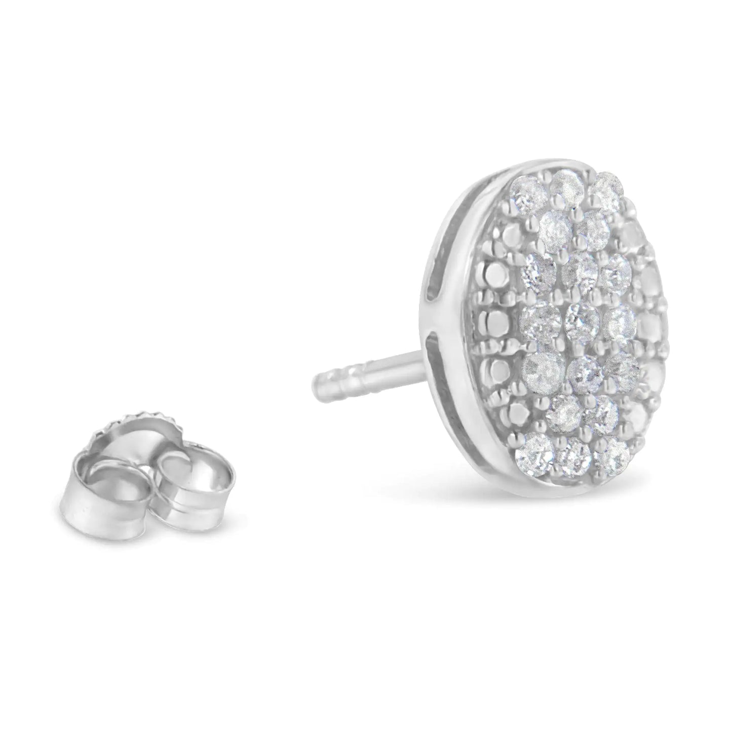 Oval Cluster Studs