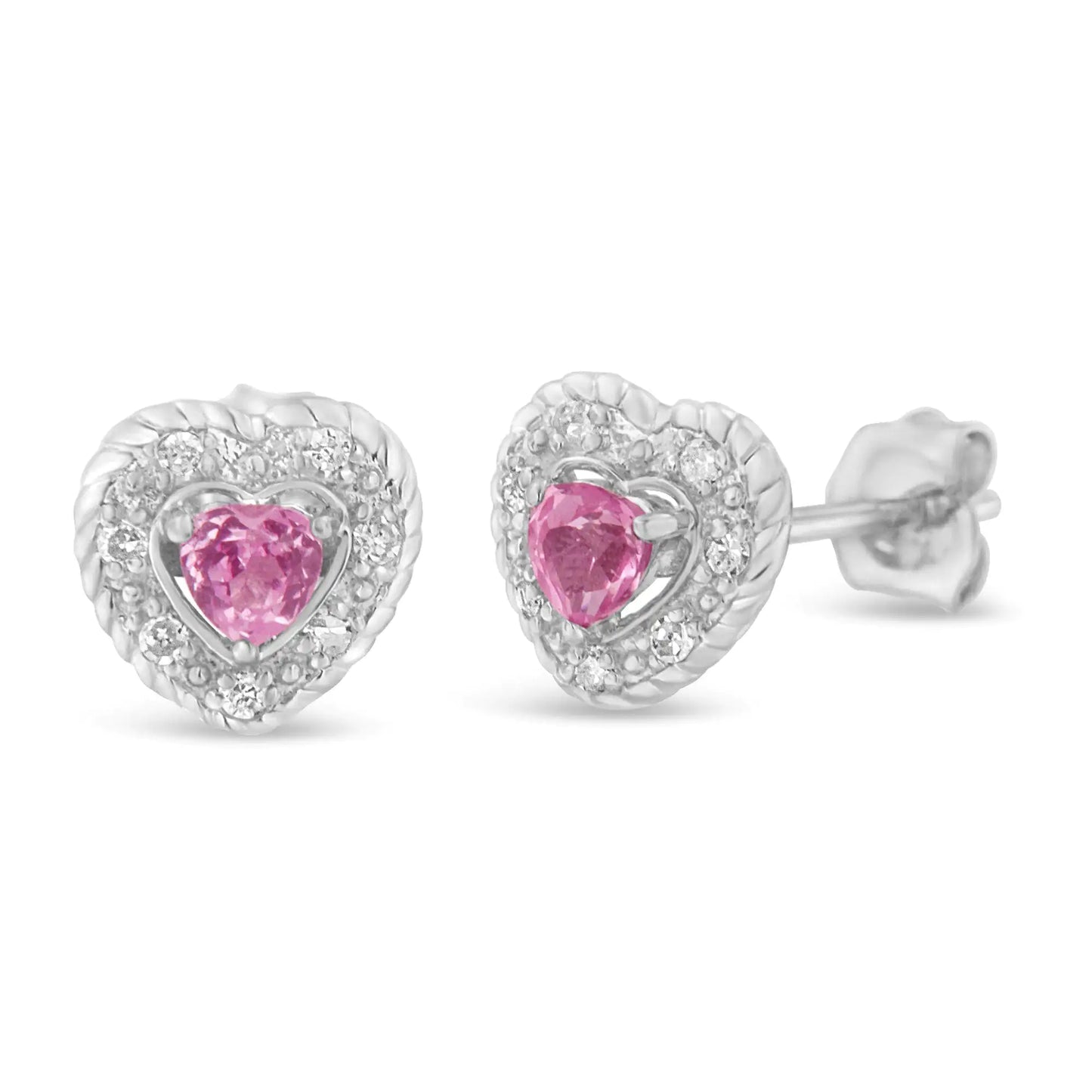 Heart Halo Studs