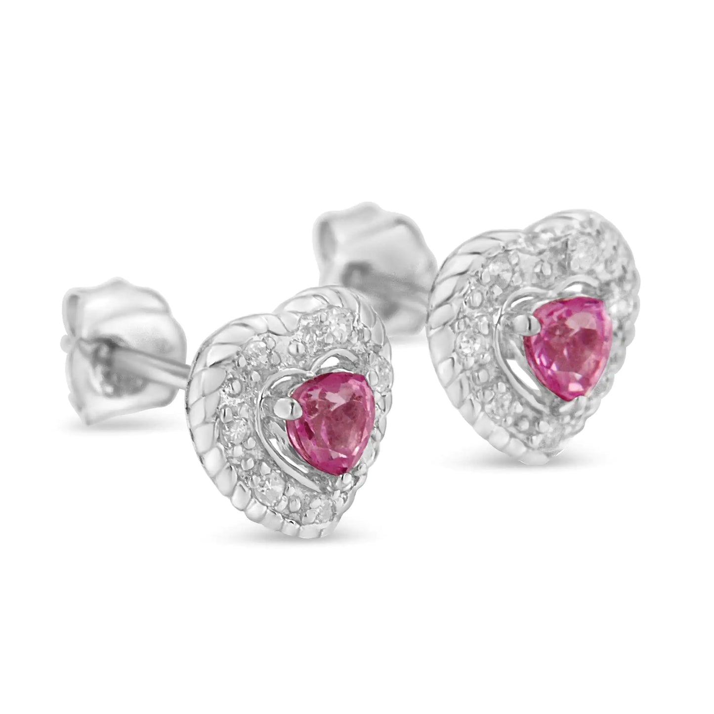 Heart Halo Studs